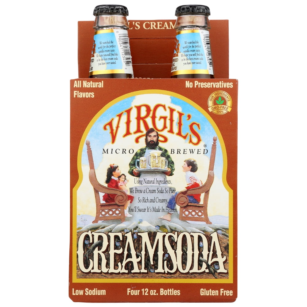 Virgil’S Micro Brewed Cream Soda, 4/ 12 Fl Oz