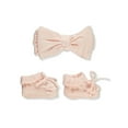 thumbnail image 3 of Koala Baby Baby Girls' 2-Piece Headband Booties Set - pink, one size, 3 of 3