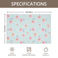 thumbnail image 3 of Placemat, Pioneer Flower Floral Print Pattern Place Mats Table Mat Set Of 2, PVC Washable Placemats for Party Kitchen Dining Decoration, 18x12 Inch, Fade Resistant, 3 of 6