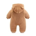 thumbnail image 6 of Baby Warm Jumpsuit Cute Design Cartoon Animal Romper Hooded Winter Baby for Baby 6-9 Months, 6 of 8