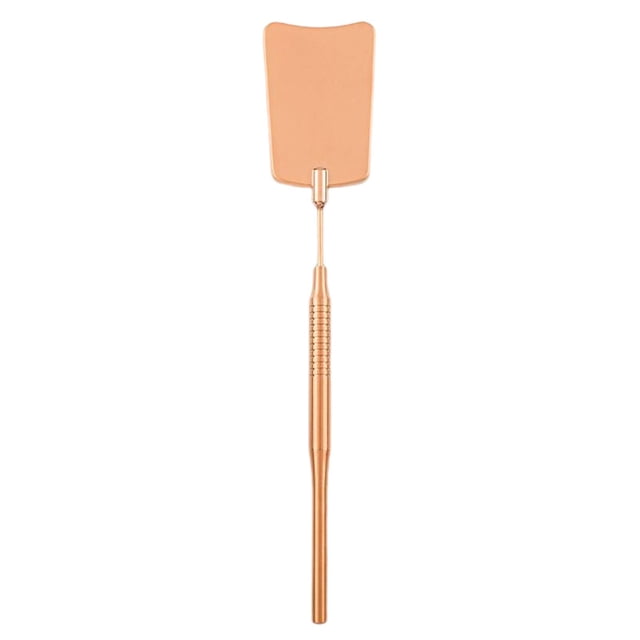 Espejo de inspección de pestañas de acero inoxidable giratorio 360, cómodo de sostener, rosa un Yuyangstore Espejo de pestañas