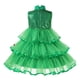thumbnail image 4 of Girls Christmas Elf Cosplay Costume Carnival Party Kids Xmas Tree Princess Tutu Dress Children Stage Performance Fancy Dress-up, 4 of 4