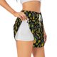 thumbnail image 1 of Balery Pineapple Pantalones cortos deportivos para mujer con forro y dos bolsillos, elásticos, para entrenamiento, gimnasio, yoga-Small, 1 of 7