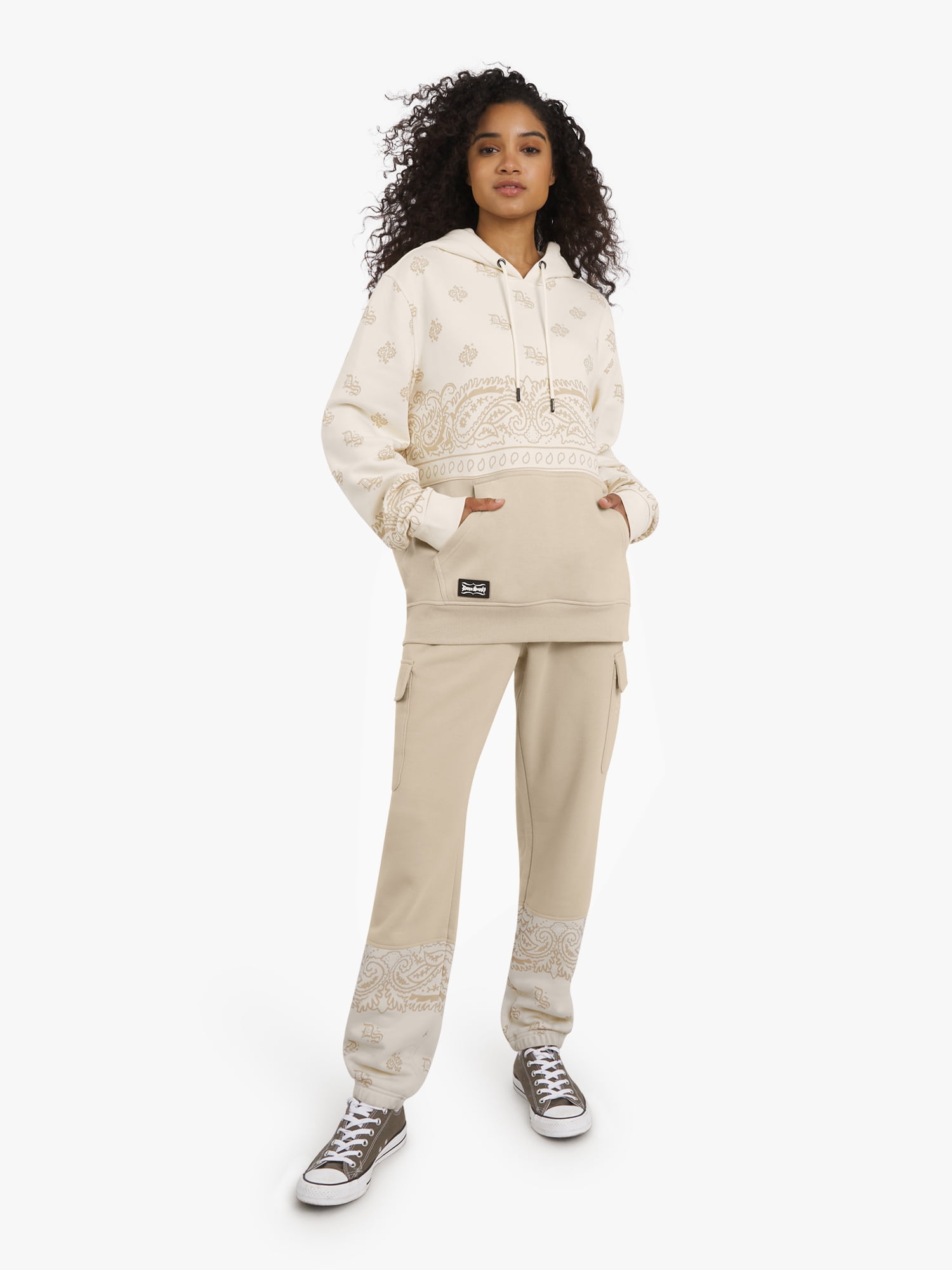 Dogg Supply by Snoop Dogg All-Gender Young Men's and Women's Panel Popover Hoodie, Sizes XS - 5XL