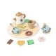 thumbnail image 5 of Juego de té para niñas, juguete de fiesta, regalo de madera, juego de té de la tarde para niños Flor, 5 of 9
