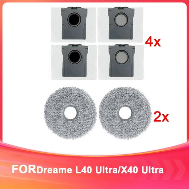 Bolsa para Polvo y Trapeador para Aspiradora Robot para L40 Ultra/X40 Ultra Consumibles para Barredora Consumibles