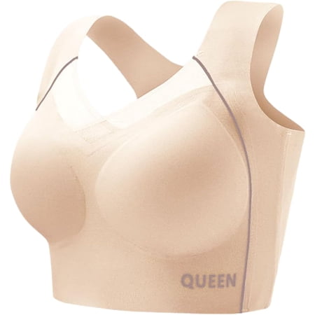 Bra Made by 70 Year Old Grandma, 2024 New Full Cup Pads Large Size Breathable Bras, Bra Designed by 70 Year Old Woman