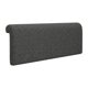 thumbnail image 1 of Cojín de cabecera de esponja suave con soporte para almohada individual, ideal para dormitorios y oficinas. Gris oscuro, 1 of 9