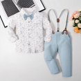 thumbnail image 2 of oqasdz Stylish Boys Formal Elegant Dress Shirt with Suspenders and Pants for Wedding Party Celebration Evening Fashion Outfits Set, 2 of 7