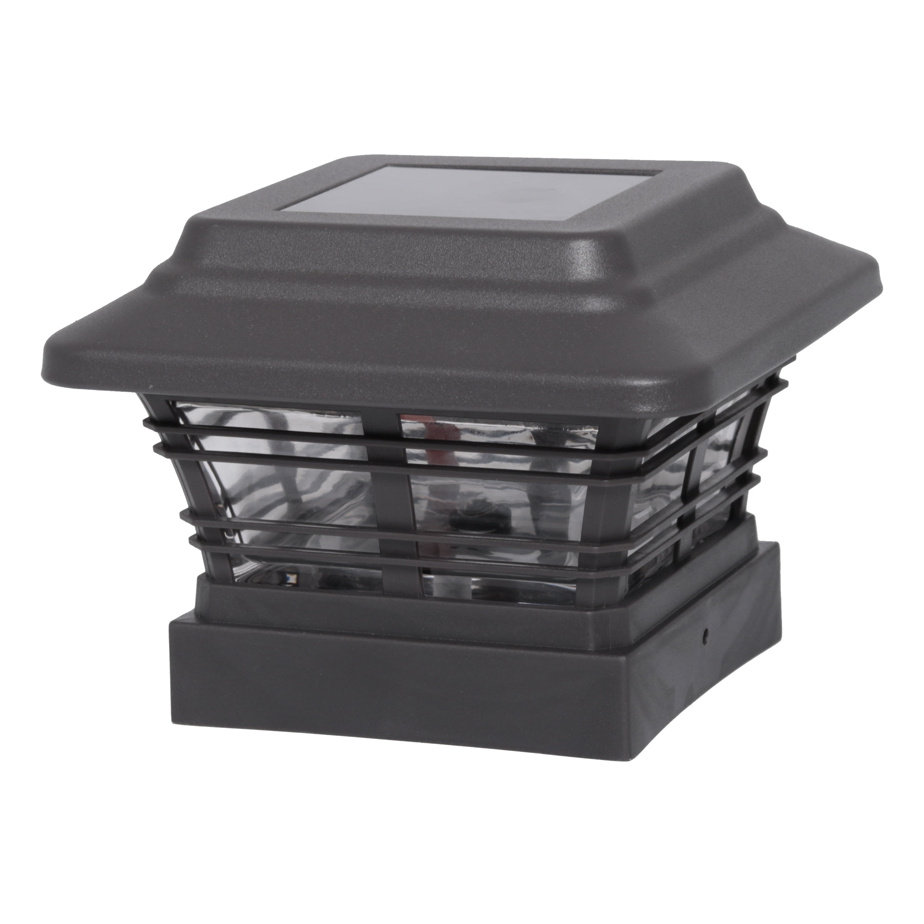 Better Homes & Gardens Solar Powered 4'' x 4'' Post Light, Outdoor Walkway LED Light