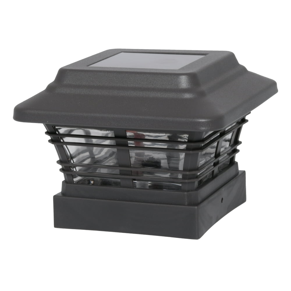 Better Homes & Gardens Solar Powered 4'' x 4'' Post Light, Outdoor