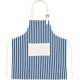 thumbnail image 1 of Striped Cotton Canvas Kitchen Apron with Two Practical Pockets for Cooking Blue, 1 of 4