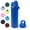 Blue, variant on ThermoProof Insulated Stainless Steel Water Bottle 22oz, Leakproof Spout & Chug Lid, Keeps Cold 24H Hot 12H, Reusable Wide Mouth Bottle