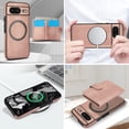 thumbnail image 4 of Allytechgroup Detachable Cards Holder Case for Google Pixel 8, RFID Blocking 2 In 1 Wallet PU Leather Case with Stand Compatible with Magsafe Shockproof Cover for Google Pixel 8, Rosegold, 4 of 5