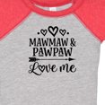 thumbnail image 4 of Inktastic Mawmaw and Pawpaw Love Me Girls Baby Bodysuit, 4 of 5