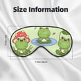 thumbnail image 5 of Salouo Frog Amanita Mushroom Pattern Sleep Mask,Sleep Eye Mask & Blindfold Eye Sleep Shade Cover with Elastic Strap Soft Eye Cover Eyeshade for Night Sleeping Travel & Nap, 5 of 7