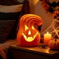 thumbnail image 7 of OANLKGI Halloween Pumpkin Lantern LED Lighted up Pumpkins Decorations Jack O' Lanterns Vintage Tabletop Fall Decor for Indoor or Outdoor Decors Thanksgiving Halloween Party Supplies, 7 of 7