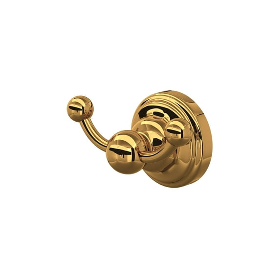 Perrin And Rowe U.6922 Edwardian Double Robe Hook - Gold
