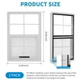 thumbnail image 2 of 2pcs Shed Windows 12" W x 18" H Flush Mount Window,Small Window with Tempered Glass and Fiberglass Screen,Household Windows for Playhouses,Barns,Chicken Coop, 2 of 7