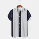 thumbnail image 1 of pstuiky camisetas de hombre, Camisa deportiva informal de manga corta para hombre, estilo ejecutivo, con solapa y estampado ropa de hombre m, 1 of 5