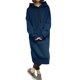 thumbnail image 2 of Women Ladies Long Hooded Hoodie Loose Pocket Jumper Fleece Sweatshirt Top, 2 of 8
