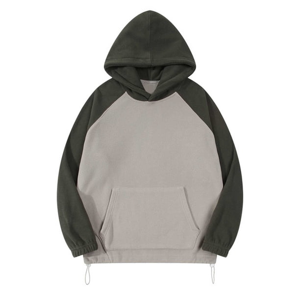 Sudadera con capucha para hombre, sudadera con capucha de manga larga con bloques de color, sudadera con capucha, camisa deportiva, blusa para hombre