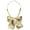 Brown Yellow, variant on INSPIRE CHIC Plaid Pre-tied Knot Cute Stylish Colorful Bow Ties for Women Uniform School