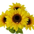 thumbnail image 4 of (2 pack) Mainstays Indoor Artificial Floral Bush, Sunflower, Yellow, Assembled Height 19.25"., 4 of 10