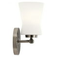 thumbnail image 2 of 55115CLP Kichler Lighting Brianne - 1 Light Wall Sconce In Art Deco Style-9.5 Inches Tall and 5 Inches Wide-Classic Pewter Finish, 2 of 7