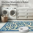 thumbnail image 5 of ODIKA 4' x 6' Machine Washable Non-Slip Area Rug, Floral Flower High Traffic Rug, Coral, 216408, 5 of 7