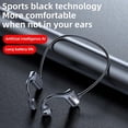 thumbnail image 2 of Auriculares inalámbricos de conducción ósea, Bluetooth 5.2 Auriculares abiertos Escucha dual con micrófono para deportes, fitness, ciclismo, correr, conducir (negro), 2 of 4
