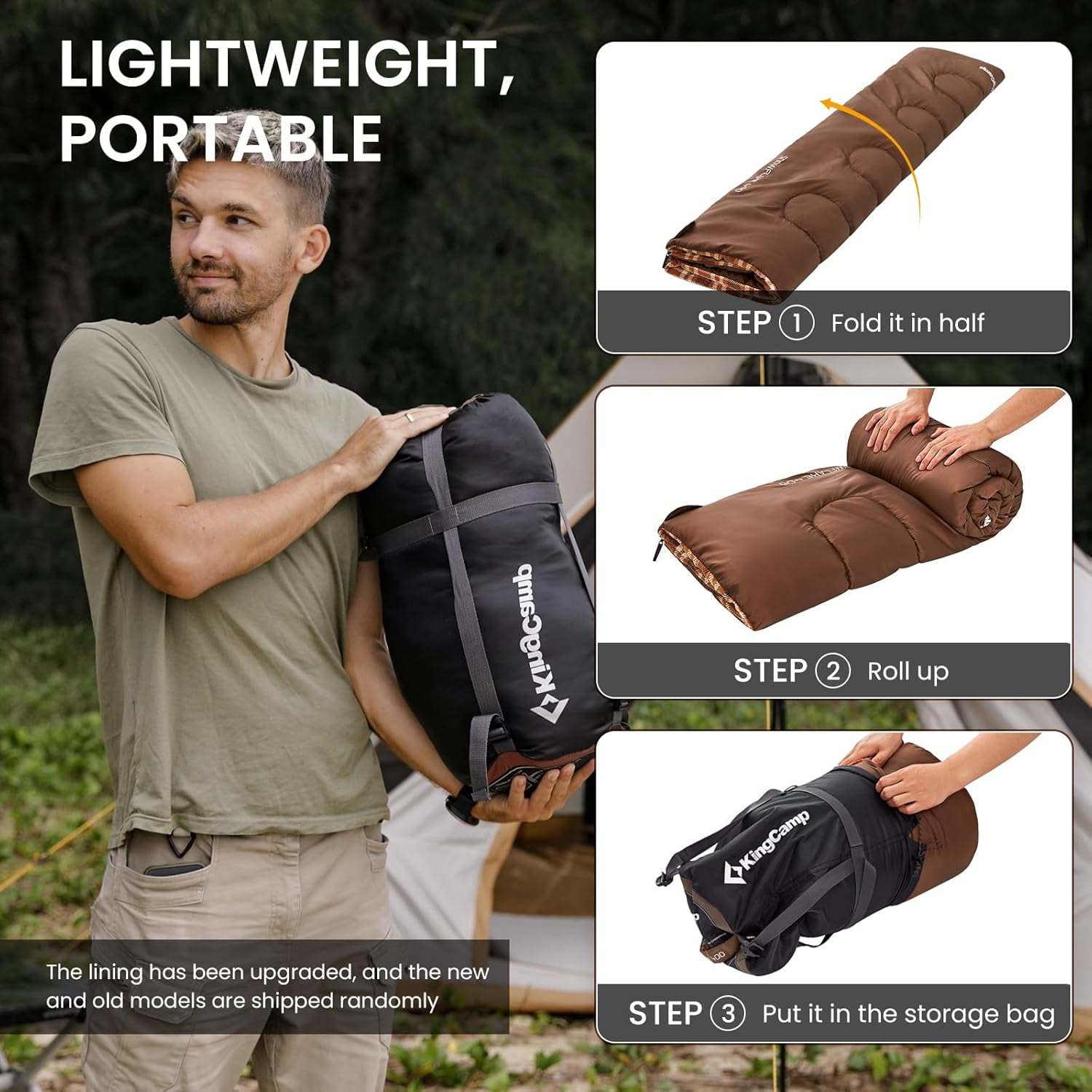 Sleeping Bag for Adults, Cold Weather & Warm XL Big and Tall Flannel Sleeping Bags with Compression Sack Portable Waterproof Essentials Gear Accessories for Outdoor Camping