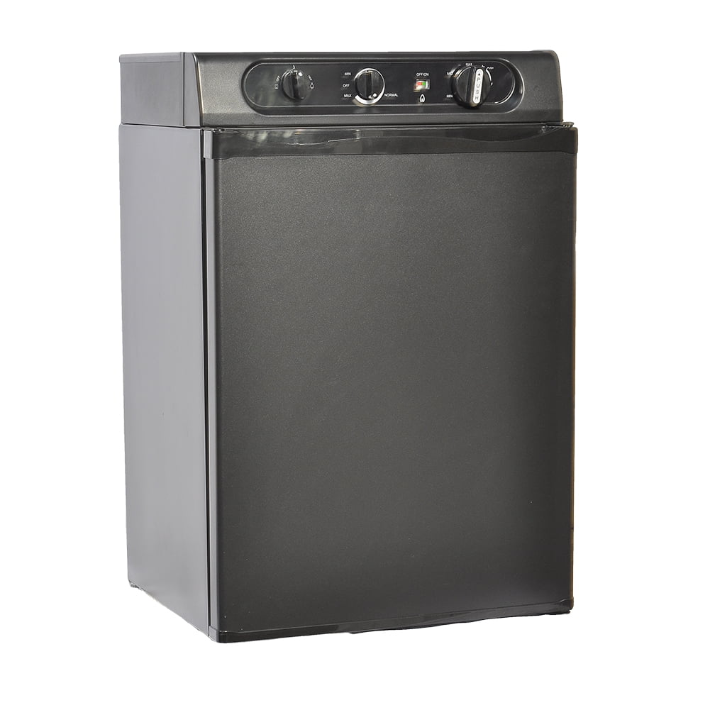 Smad 2.1 Cu ft 3-Way Gas Fridge Single Door Propane/AC/DC for Truck Cabin Horsebox RV Caravan Camper