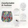 thumbnail image 4 of Balery Trendy Colorful Pineapples 1 Pantalones cortos deportivos para mujer con forro y dos bolsillos, elásticos, para entrenamiento, gimnasio, yoga-Small, 4 of 7