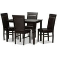 thumbnail image 1 of Baxton Studio Thea Ensemble de Salle à Manger 5 Pcs en Brun Foncé, 1 of 7