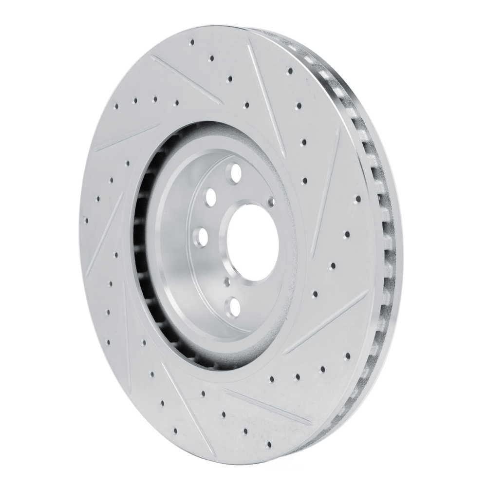 Dynamic Friction Company 631-75054D DFC Brake Rotor - Drilled And Slotted - Silver