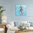 thumbnail image 2 of Stupell Industries Radiant Seahorse & Seaweed Canvas Wall Art design by Paul Brent, 30 x 30, 2 of 7