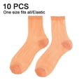 thumbnail image 2 of Chaussettes Transparentes à la Cheville Fines en Nylon Chaussettes Courtes pour Femmes et Filles, 2 of 5