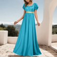 thumbnail image 2 of Regency Dresses for Women Empire Waist Puff Sleeve Evening Dress Victorian Fancy Tea Gown Halloween, 2 of 4