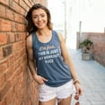 thumbnail image 3 of Instant Message - Im Fine Workout Face - Ladies Racerback Tank, 3 of 5