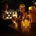 thumbnail image 2 of Liomus Flickering Flameless Candles, LED Pillar Canldes with String Light,Battery Operated Remote Control Timer Flameless Candles for Wedding Ch, 2 of 9