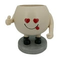 thumbnail image 2 of YAOMOBB Pot de Fleurs Extérieur Visage Souriant Adorable Pot de Fleurs en Résine pour Décoration Intérieure Extérieure, 2 of 7