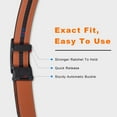 thumbnail image 4 of Fianmy Men’s Leather Belt, Slide Ratchet Belt for Dress Casual with Adjustable Buckle, Trim to Fit, 4 of 11