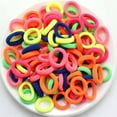 thumbnail image 3 of TELOLY 100Pcs Toddler Hair Ties Simple Style Baby Hair Ties Cloth Kids Hair Ties,Fresh, 3 of 4