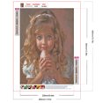 thumbnail image 2 of Pintura de diamante 5D DIY, kit completo de taladro redondo para niña, decoración del hogar, arte artesanal, 30x40cm, 2 of 9