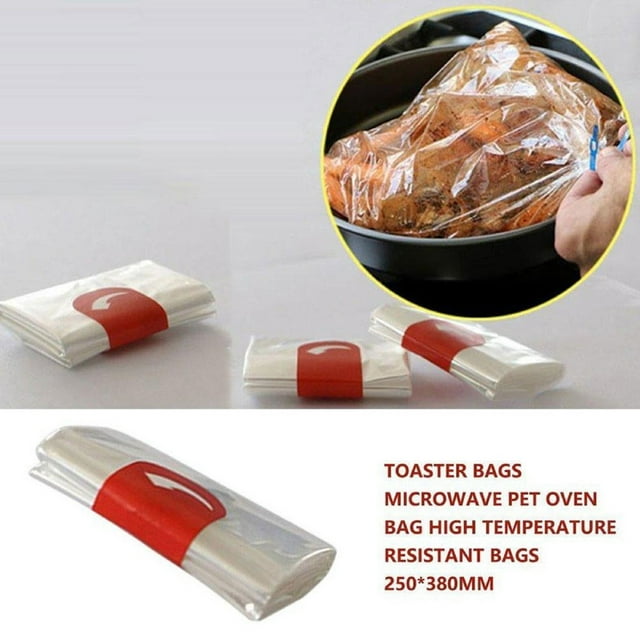 30pc High-Temperature Oven Roasting Bags | for Turkey, Chicken, Meat, Ham, Seafood, and Vegetables | Oven Cooking Bags, Turkey Roasting Bags, High-Temperature Baking Bags, Food Roasting Pouches