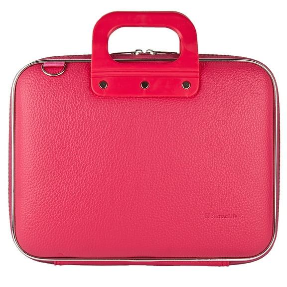 SumacLife Travel Case Shoulder Bag fits 11 to 12 inch Laptops Pink (PT_NBKLEA544)