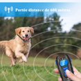 thumbnail image 3 of Collar de entrenamiento para perros recargable, collar eléctrico para perros con control remoto de 600 metros con vibración, descarga eléctrica, modo de sonido, azul ER, 3 of 5