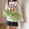 thumbnail image 4 of Bolso de mensajero creativo de chica monstruo de pelo largo lindo feo lindo bolso de muñeca de trenza larga bolso de muñeca fea femenina, 4 of 6