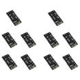 thumbnail image 2 of 10X M.2 Adapter M2 to Adapter M.2 to Adapter M.2 NGFF Converter 2.5inch SATA3 Card B Key,10 x M2 Adapter Card (Not included the ssd),Black, 2 of 8